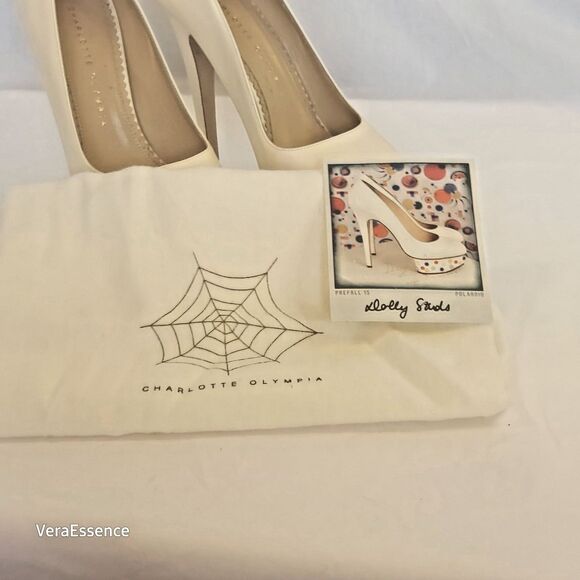 Charlotte Olympia Bejeweled Dolly Platform Pump Shoes SZ 38 MSRP $895 NWB - Picture 14 of 14